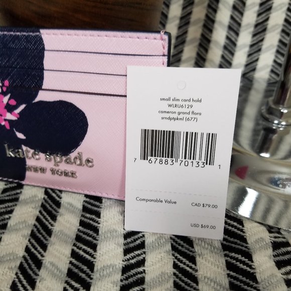 Kate spade Small Slim Card Holder Grand FLora - Picture 2 of 5